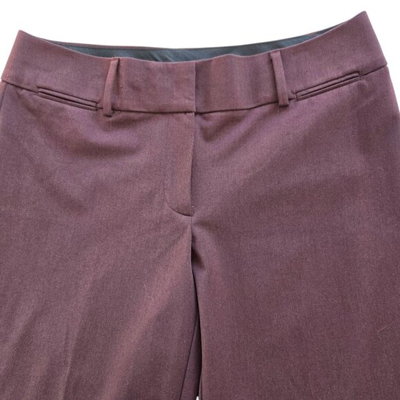 NWT Ann Taylor Loft Size 10 Julie Trousers Plum Slightly Flare Leg Womens Pants - Picture 5 of 10